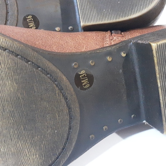 Lucky brand ankle booties women 6M brown leather casual festival retro y3k - Picture 10 of 12